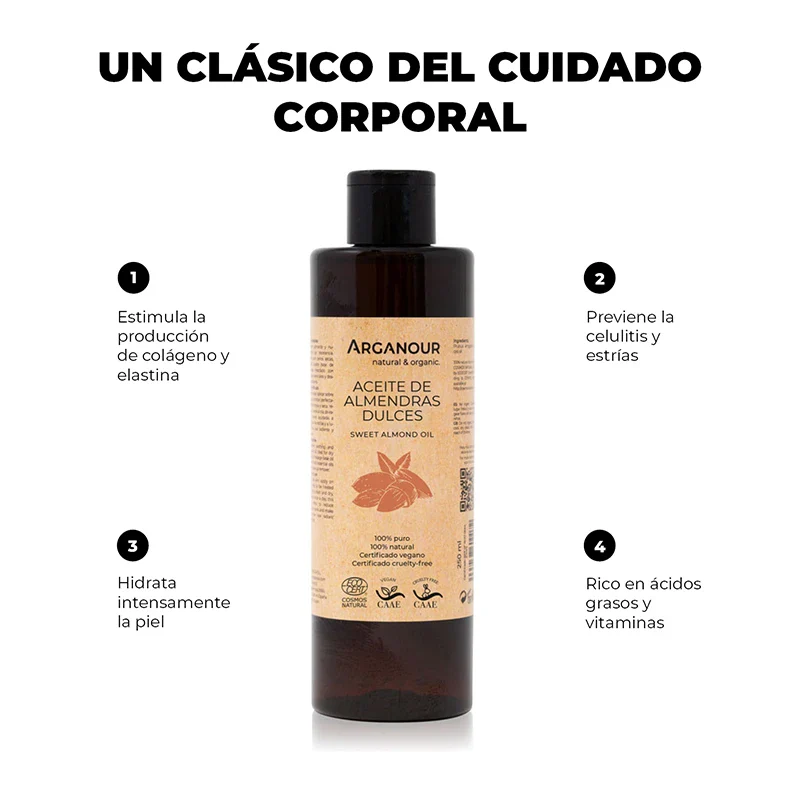 Aceite de almendras dulces 100% puro - Image 3